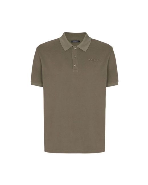 Balmain Green Polo Shirts for men
