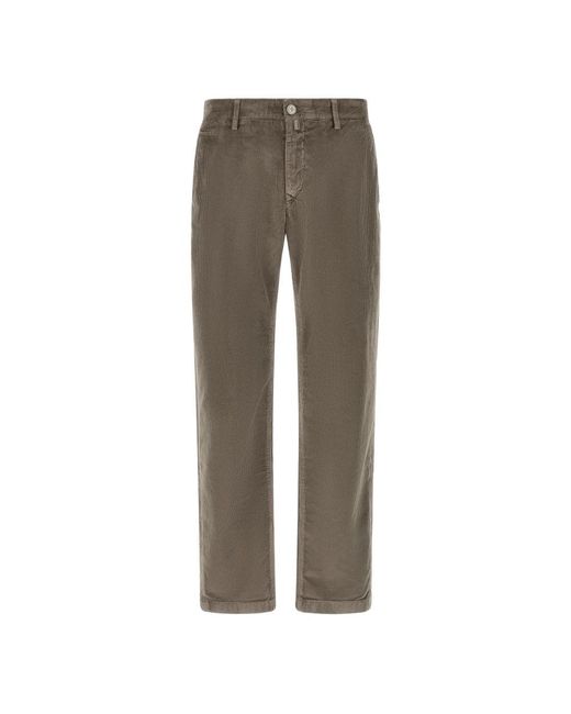 Jacob Cohen Gray Straight Trousers for men