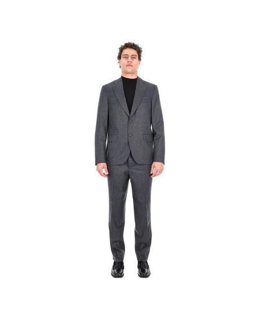Officine Generale Gray Single Breasted Suits for men