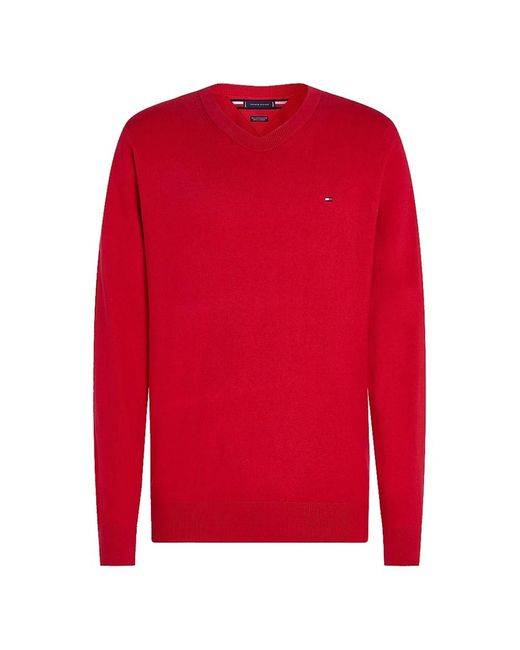 Tommy Hilfiger Red Cashmere Knitwear for men