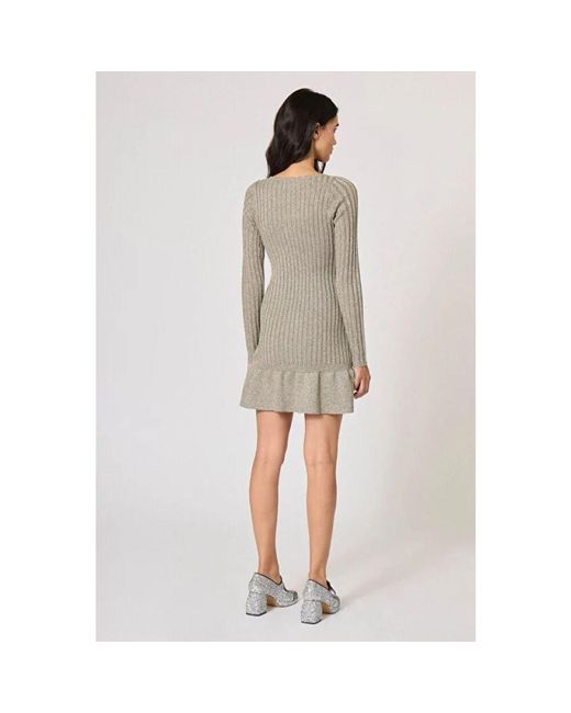 Manoush Natural Short Dresses