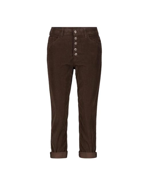 Dondup Brown Cropped Jeans for men
