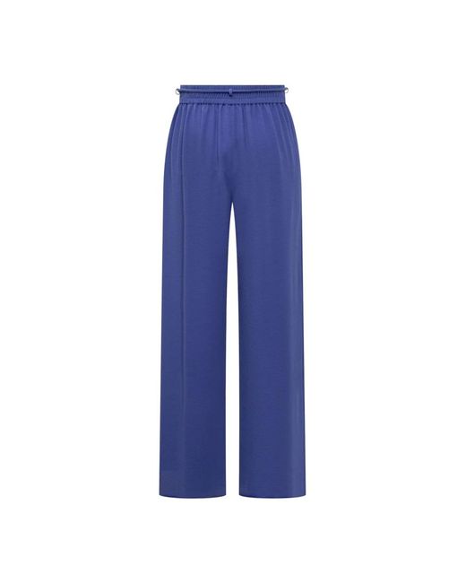 Emporio Armani Blue Wide Trousers