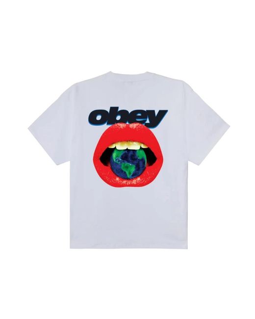 Obey Blue T-Shirts for men