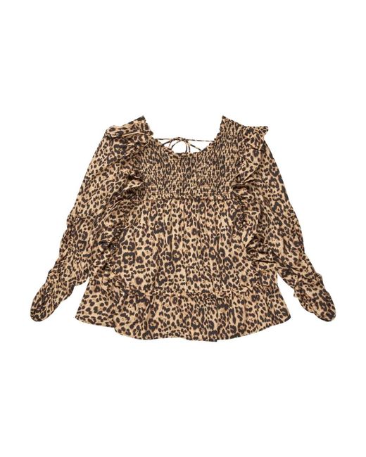 Munthe Overhemden ,Bruin ,Vrouwelijke Blouse Met Elegante Details in het Brown