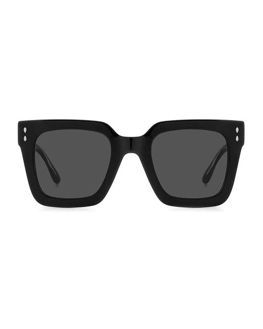 Isabel Marant Black Schwarze Sonnenbrille Stilvoll Und Vielseitig