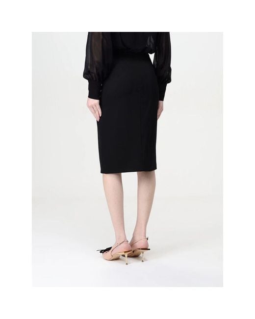 Midi Skirts Elisabetta Franchi en coloris Black