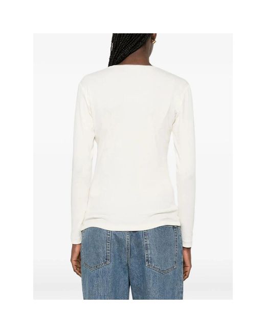 Fabiana Filippi White V-Neck Knitwear