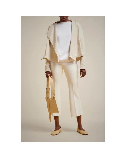 Liviana Conti Natural Cropped Trousers