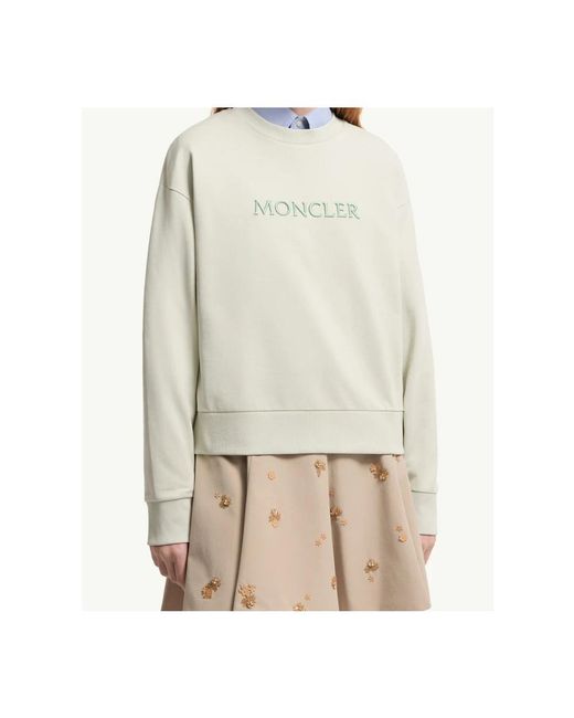 Moncler White Sweatshirts