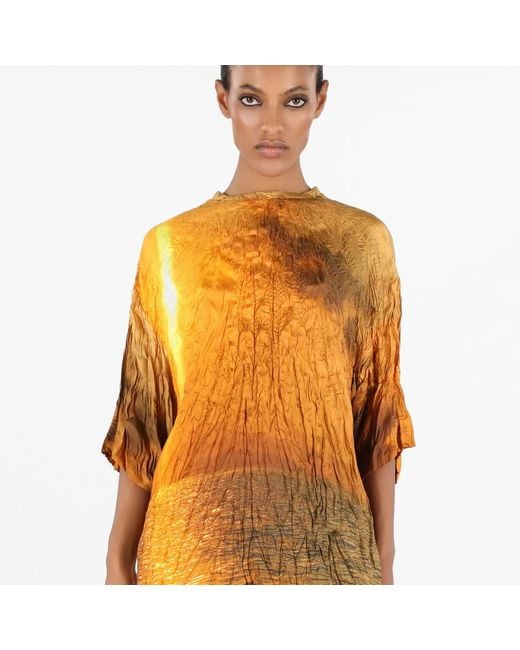 Roberto Cavalli Orange Blouses