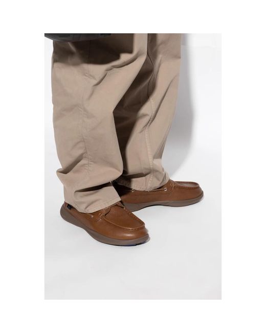 Burberry Brown Boat Shoes for men