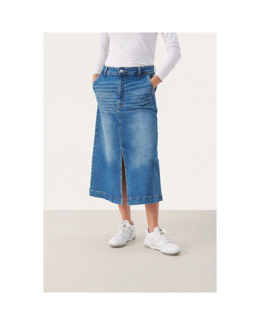 Denim Skirts Part Two de color Blue