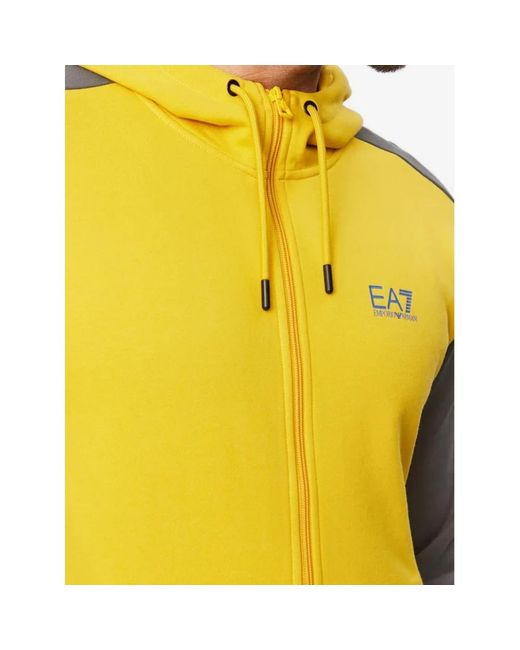 EA7 Hooded visibility trainingsanzug gelb/grau in Yellow für Herren