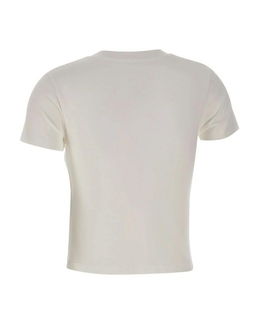 MM6 by Maison Margiela White T-Shirts