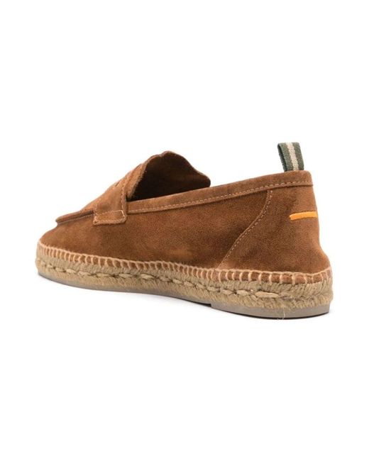 Castaner Braune flache schuhe mit geflochtener sohle in Brown für Herren