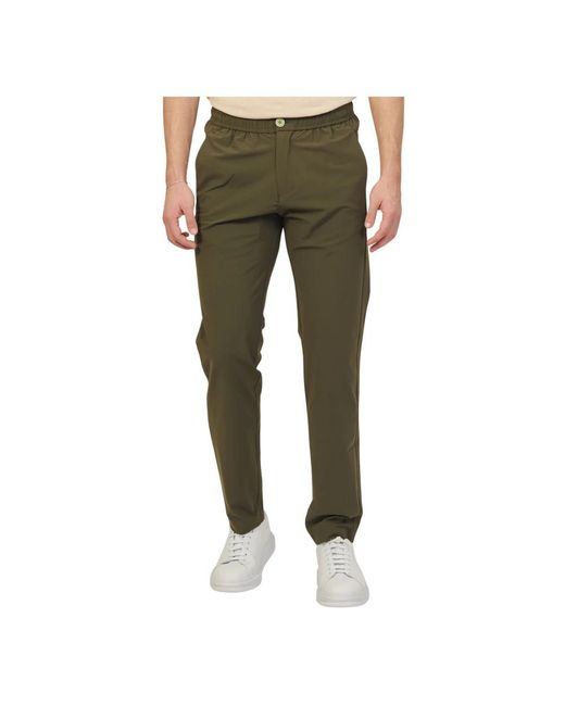 Suns Green Slim-Fit Trousers for men