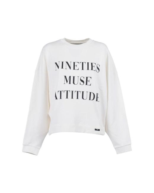 Elisabetta Franchi Sweatshirts in het White