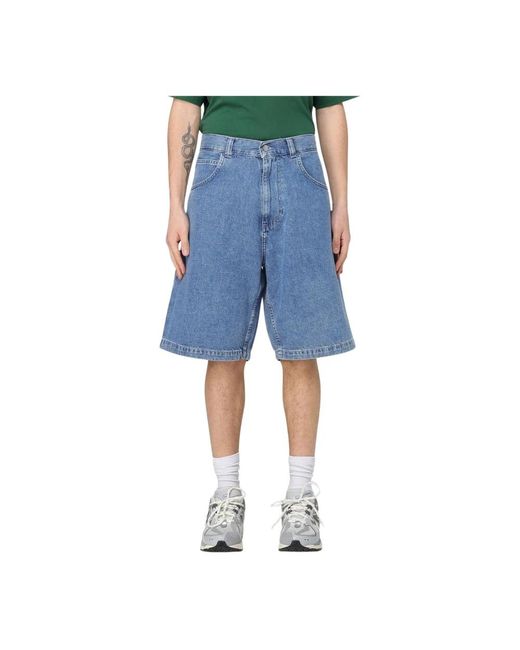 Edwin Blue Denim Shorts for men