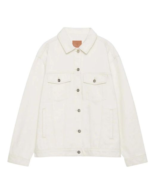 Anine Bing White Denim Jackets