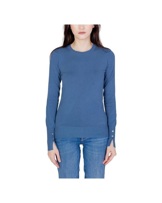 Maglione donna in cotone di Guess in Blue