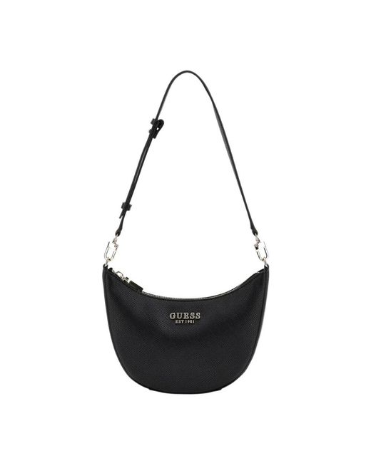 Guess Black Schwarze Schultertasche Mit Modernem Design