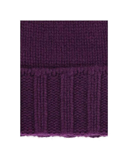 Drumohr Accessoires ,Paars ,Kasjmier Cuffia in het Purple voor heren