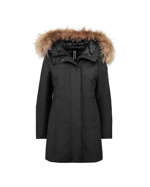 Bomboogie Vienna Long Parka in het Black