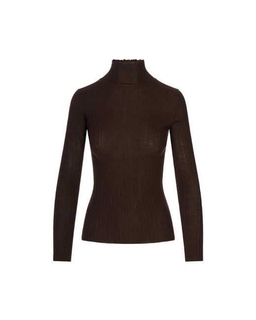 Agnona Brown Turtlenecks