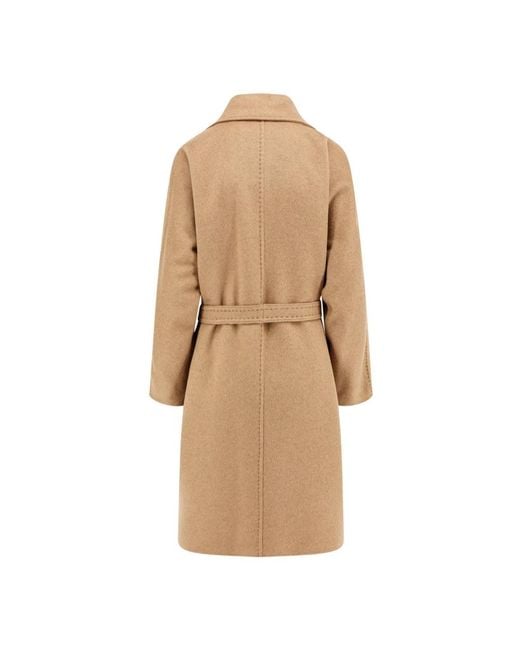 Max Mara Brown Belted Coats
