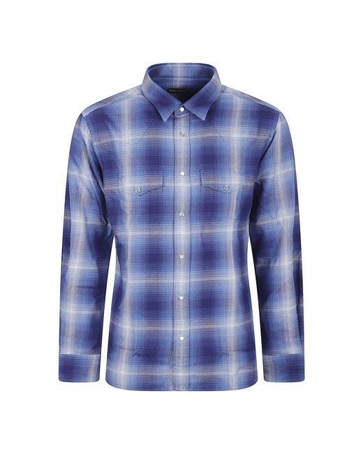 Tom Ford Blue Casual Shirts for men