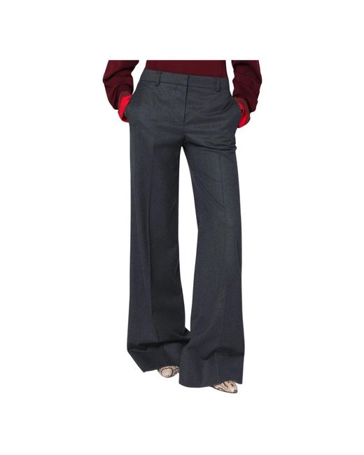 Wide Trousers Stella McCartney de color Blue