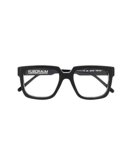 Kuboraum Black Glasses for men