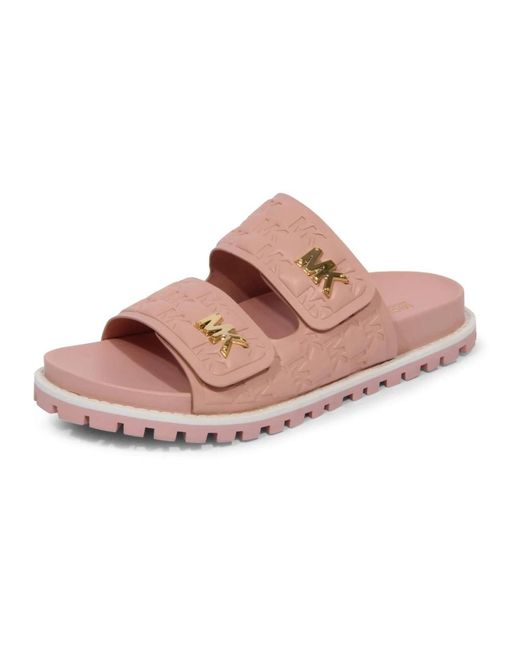Michael Kors Pink Sliders