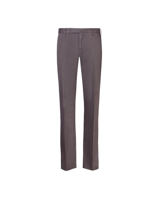 Dell'Oglio Gray Slim-Fit Trousers for men