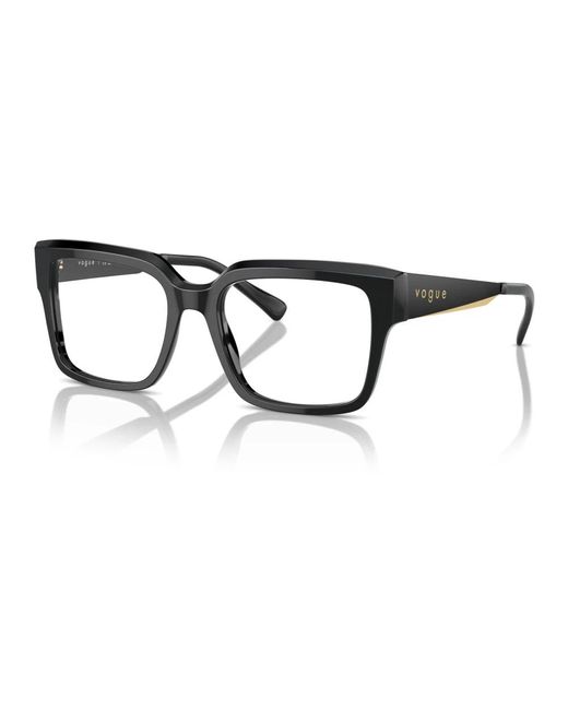 Monturas de gafas negras Vogue de color Black