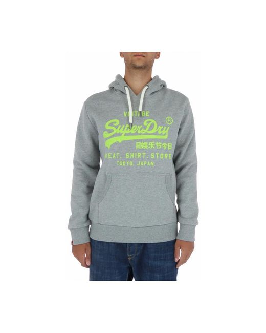 Superdry Hoodies in het Gray voor heren