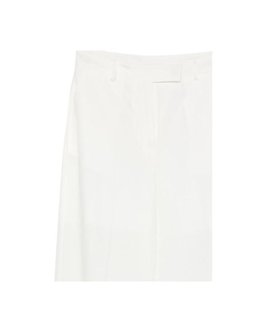 Liu Jo White Wide Trousers