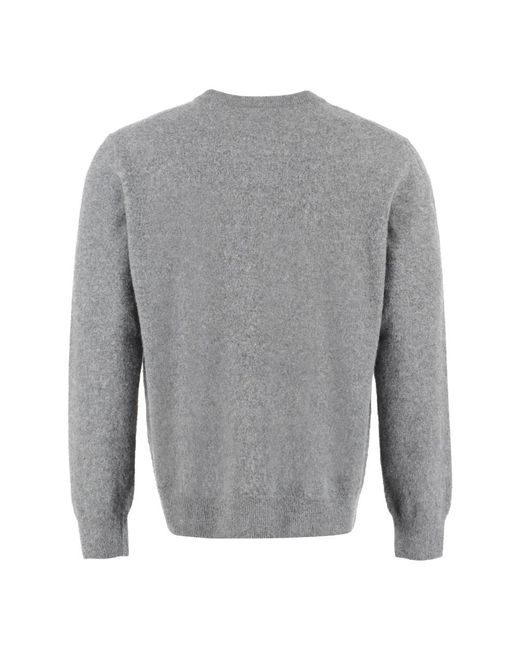 THE (Alphabet) Gray Cashmere Knitwear for men