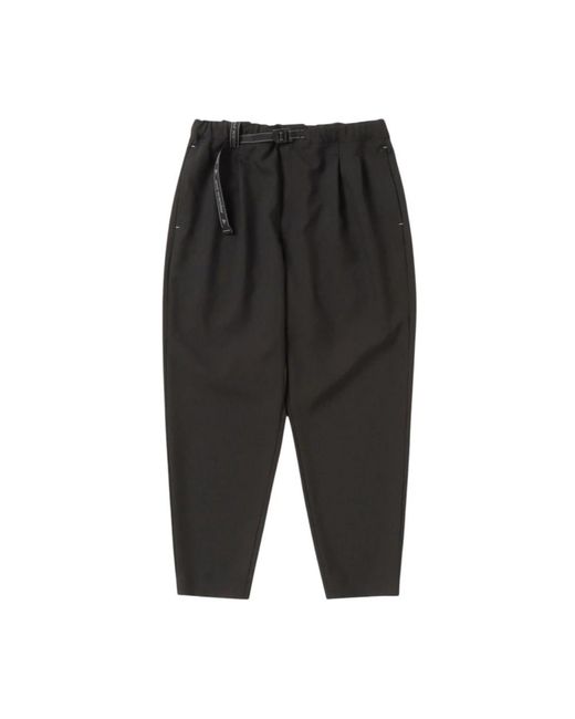 And Wander Black Wide Trousers for men