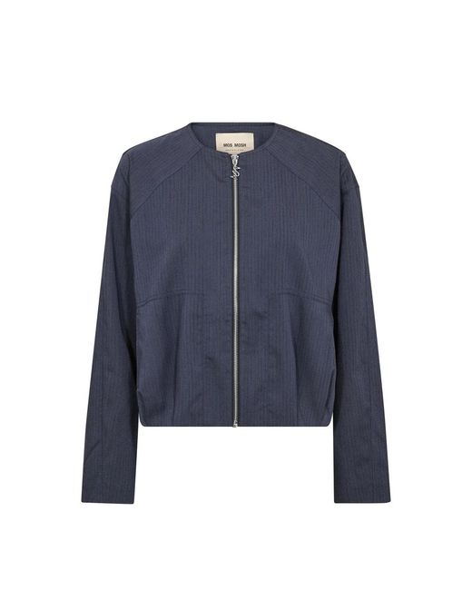 Mos Mosh Jassen ,Blauw ,Mmruby Bomber Jacket in het Blue
