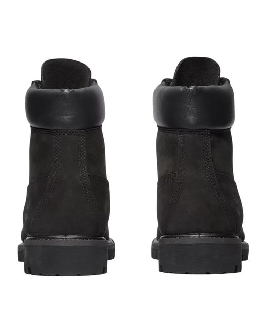 Timberland Black Lace-Up Boots for men