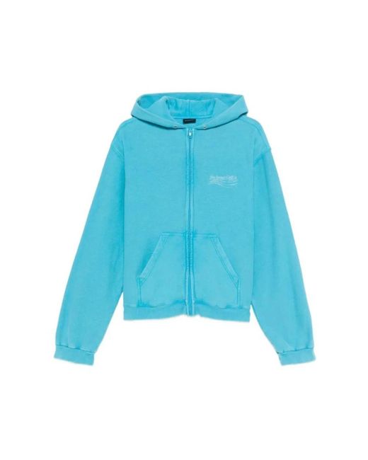 Balenciaga Blue Zip-Throughs