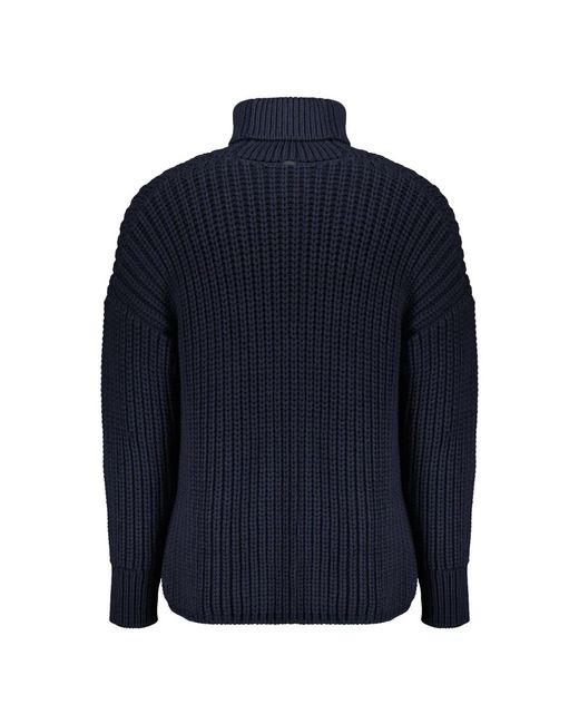 Herno Truien & Vesten ,Blauw ,Wol Turtleneck Trui in het Blue