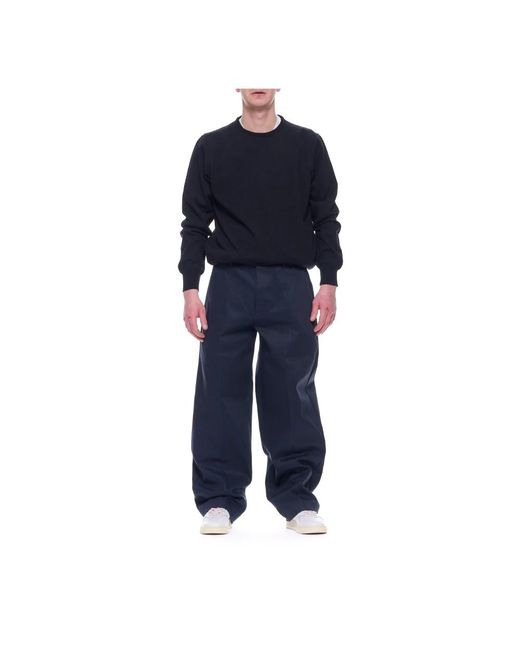 Nine:inthe:morning Blue Wide Trousers for men