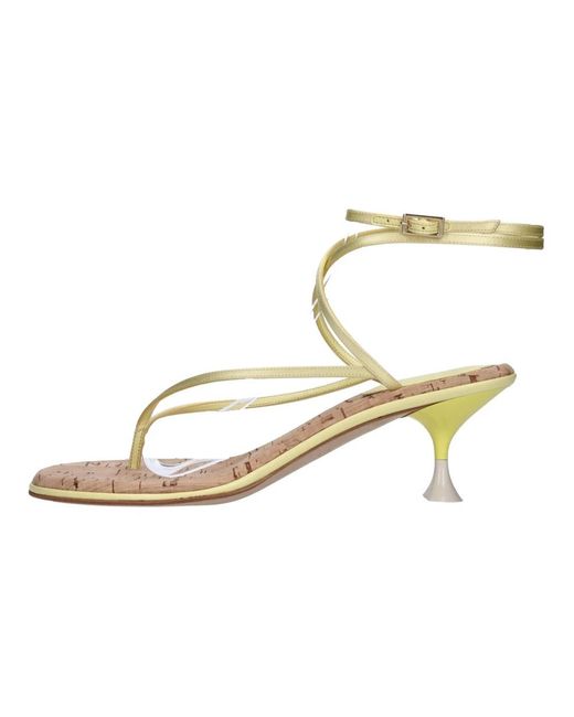 3Juin Metallic High Heel Sandals