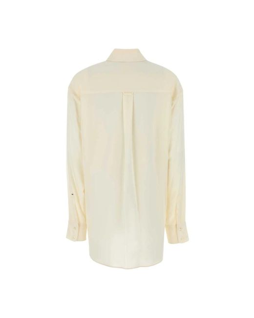 Sportmax Overhemden ,Wit ,Tonale Shirt in het White