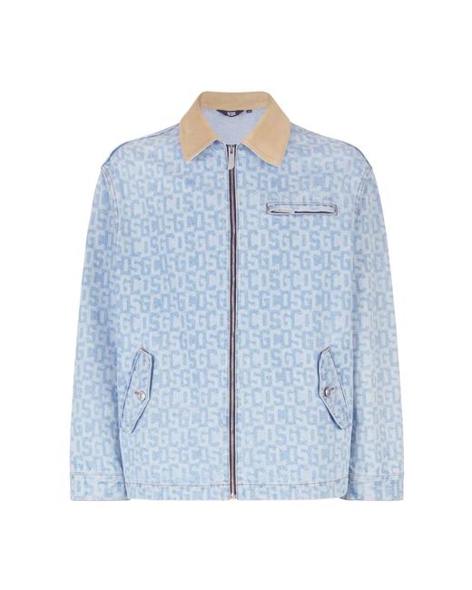 Gcds Blue Denim Jackets for men