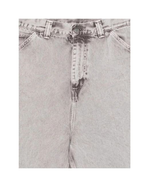 Carhartt Gray Denim Shorts for men