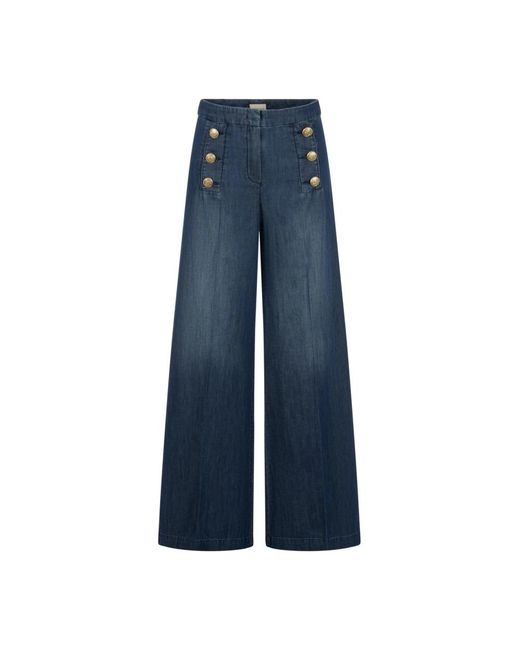 Wide Jeans Seductive de color Blue